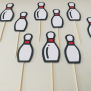 Bowling Cupcake Topper
