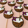 Coconut Cupcake Topper