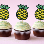 Pineapple Cupcake Topper
