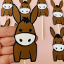 Donkey Cupcake Topper