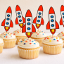 Rocket Cupcake Topper