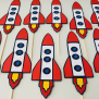 Rocket Cupcake Topper