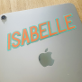 Orange Mint Name Sticker