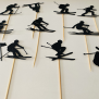 Ski Cupcake Topper