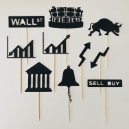 Stock Exchange Market Cupcake Topper