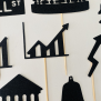 Stock Exchange Market Cupcake Topper