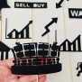 Stock Exchange Market Cupcake Topper