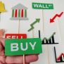Stock Exchange Market Colorful Cupcake Topper