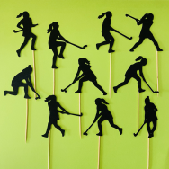 Field Hockey Cupcake Topper