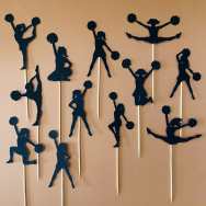 Cheerleader Cupcake Topper