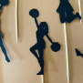 Cheerleader Cupcake Topper