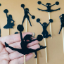 Cheerleader Cupcake Topper