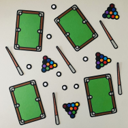 Pool Billiards Confetti
