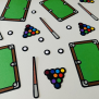 Pool Billiards Confetti
