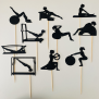 Pilates Cupcake Topper
