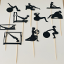 Pilates Cupcake Topper