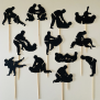 Jiu Jitsu Cupcake Topper
