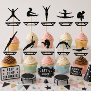 Trampoline Cupcake Toppers