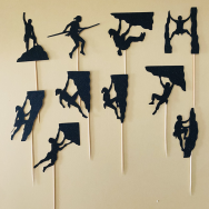 Rock Climbing Cupcake Topper