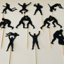 Wrestling Cupcake Topper