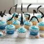Man Diving Cupcake Topper