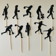 Bowling Cupcake Topper