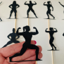 Male Bodybuilder Cupcake Topper
