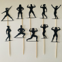 Female Bodybuilder Cupcake Topper
