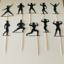 Female Bodybuilder Cupcake Topper
