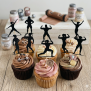 Female Bodybuilder Cupcake Topper