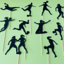 Woman Soccer Cupcake Topper