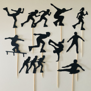Inline Skate Cupcake Topper