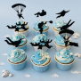 Skydiving Cupcake Topper
