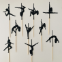 Pole Dance Cupcake Topper