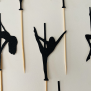 Pole Dance Cupcake Topper