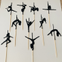 Pole Dance Cupcake Topper