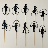Skipping Rope Cupcake Topper