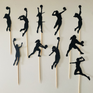 Volleyball Woman Cupcake Topper