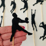 Volleyball Man Cupcake Topper