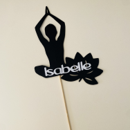 Yoga Name Cake Topper