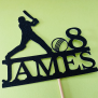 Personalized Cricket Cake Topper