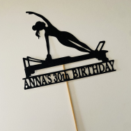 Personalized Pilates Cake Topper
