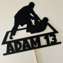 Personalized Jiu Jitsu Cake Topper