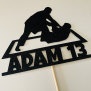 Personalized Jiu Jitsu Cake Topper