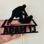 Personalized Jiu Jitsu Cake Topper