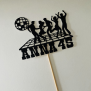 Personalized Retro Disco Cake Topper