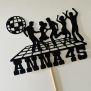 Personalized Retro Disco Cake Topper