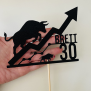 Personalized Stock Exchange Market Cake Topper