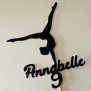 Personalized Gymnastics Cake Topper