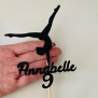 Personalized Gymnastics Cake Topper